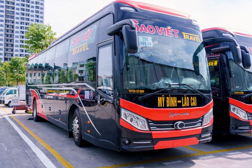 河內往返薩帕豪華21人座臥舖巴士:圖片 4